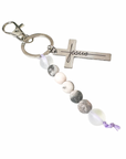 Jesus Silver Cross Purse Charm