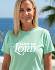Praise the Lord Tee in Mint Green