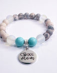 Dog Mom Charm Bracelet Turquoise