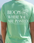 Bloom Where You Are Planted Tee in Mint
