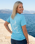 Just Pray Tee in Sky Blue