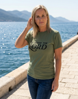Praise the Lord Tee in Army Green