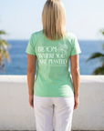 Bloom Where You Are Planted Tee in Mint