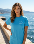 Just Pray Tee in Sky Blue