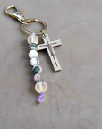 Jesus Silver Cross Purse Charm