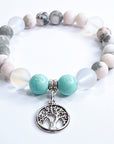 Tree of Life Charm Bracelet Turquoise