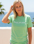 Trust in God Tee in Mint