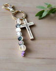 Jesus Silver Cross Purse Charm