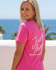 Just Pray Tee in Azalea