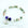 Beaded bracelet with a heart-shaped 'Aunt' charm on a white background