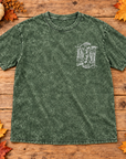 Walk by Faith Not by Sight Green Vintage Christian T-Shirt | 2 Corinthians 5:7