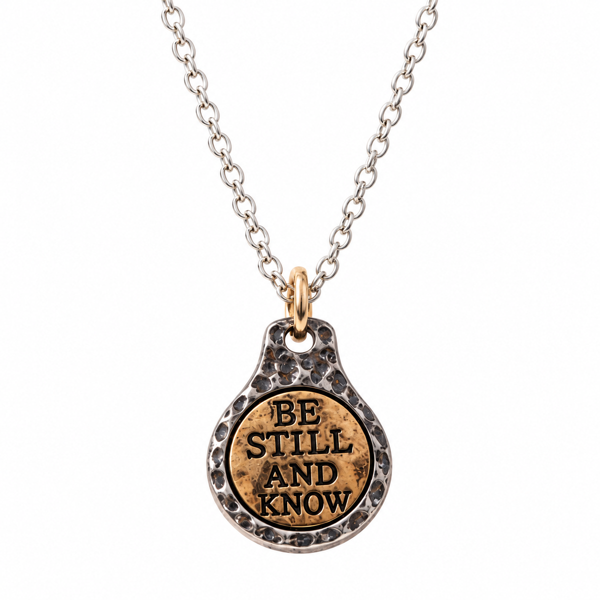 Be Still &amp; Know Silver Faith Necklace