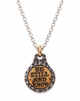 Be Still & Know Silver Faith Necklace
