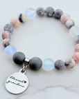 Blessed Grandma Classic Charm Bracelet Druzy