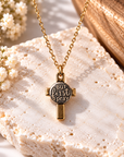But First Pray Gold Cross Necklace