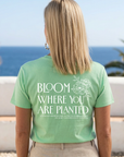 Bloom Where You Are Planted Tee in Mint