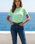 Praise the Lord Tee in Mint Green