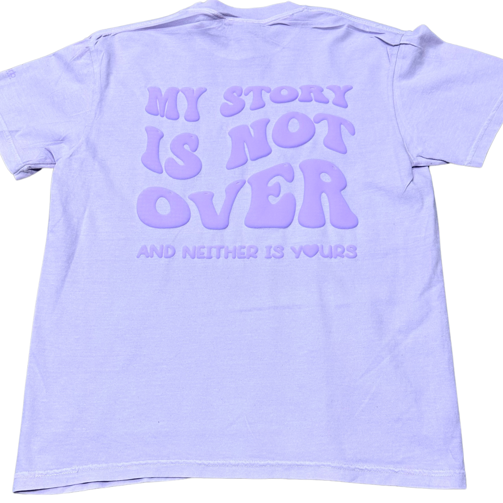 My Story is Not Over Purple Monochrome Oversized Tee