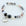 Bracelet with beads and 'Daughter' charm on a white background