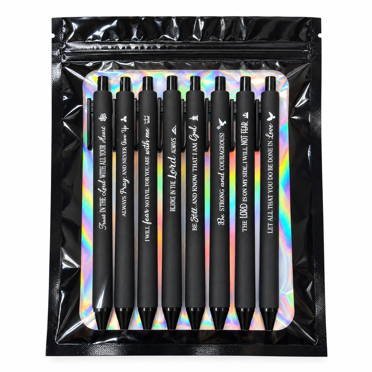 Faith in Every Word Black Pen Set