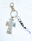 Serenity Prayer Cross Purse Charm