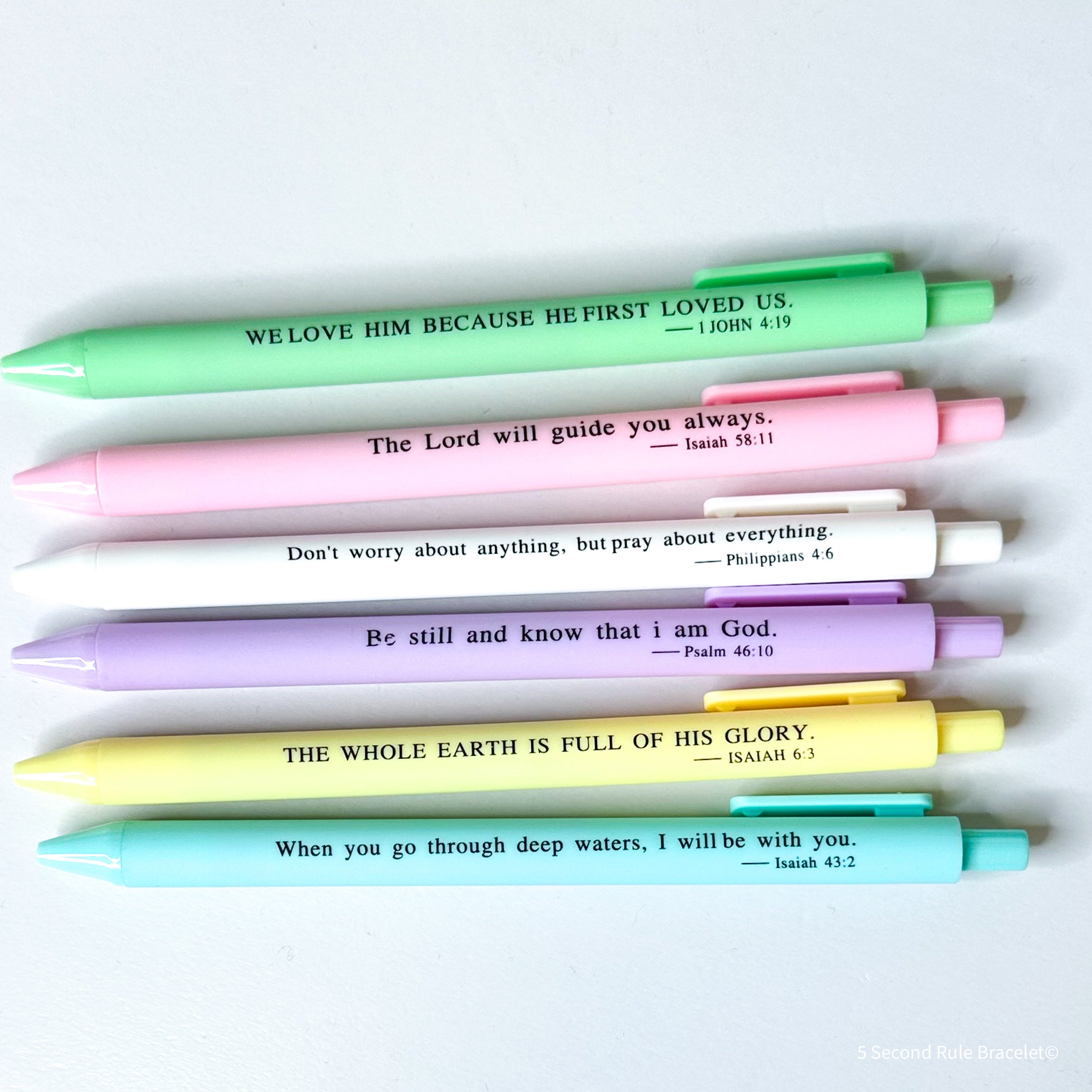 Pastel Bible Verse Writing Pens