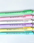 Pastel Bible Verse Writing Pens