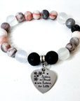 Sisters in Christ Classic Charm Bracelet Lava