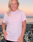 Good News Jesus Loves You Monochrome Pink Tee