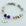 Stones bracelet with 'Grandma' charm on a white background