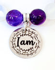 I Am Bible Verses Charm Bracelet Amethyst