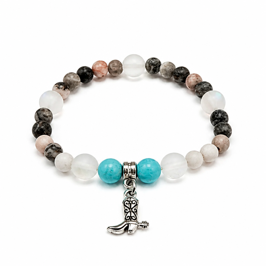 Cowboy Boot Companion Charm Bracelet