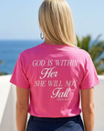 God Is Within Her Tee in Azalea