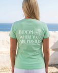 Bloom Where You Are Planted Tee in Mint