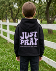 Just Pray Black Youth Hoodie | Christian Youth Hoodie