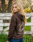 Just Pray Brown Youth Hoodie | Christian Youth Hoodie