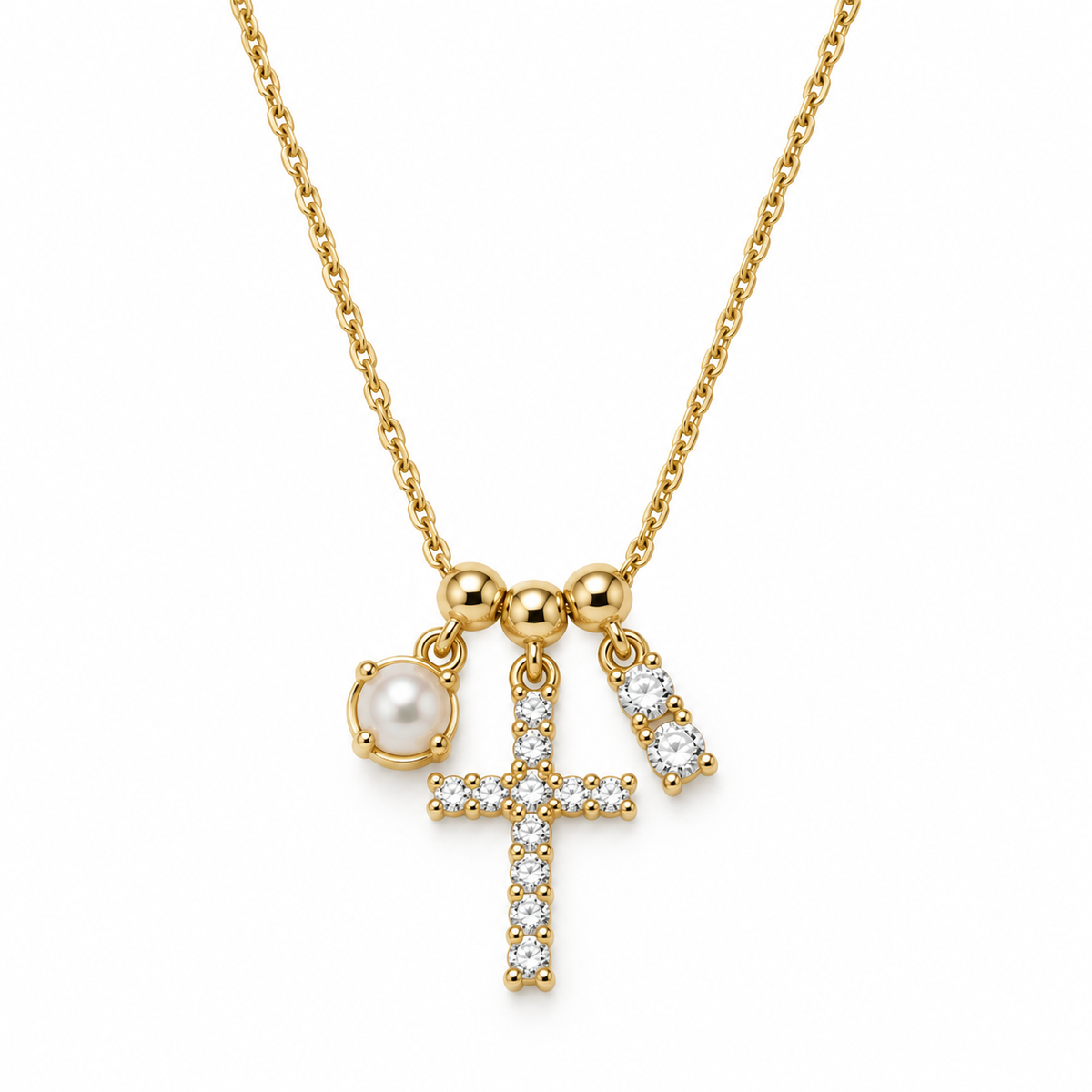 Little Blessings Dainty Cross Necklace | 14K Gold Plated