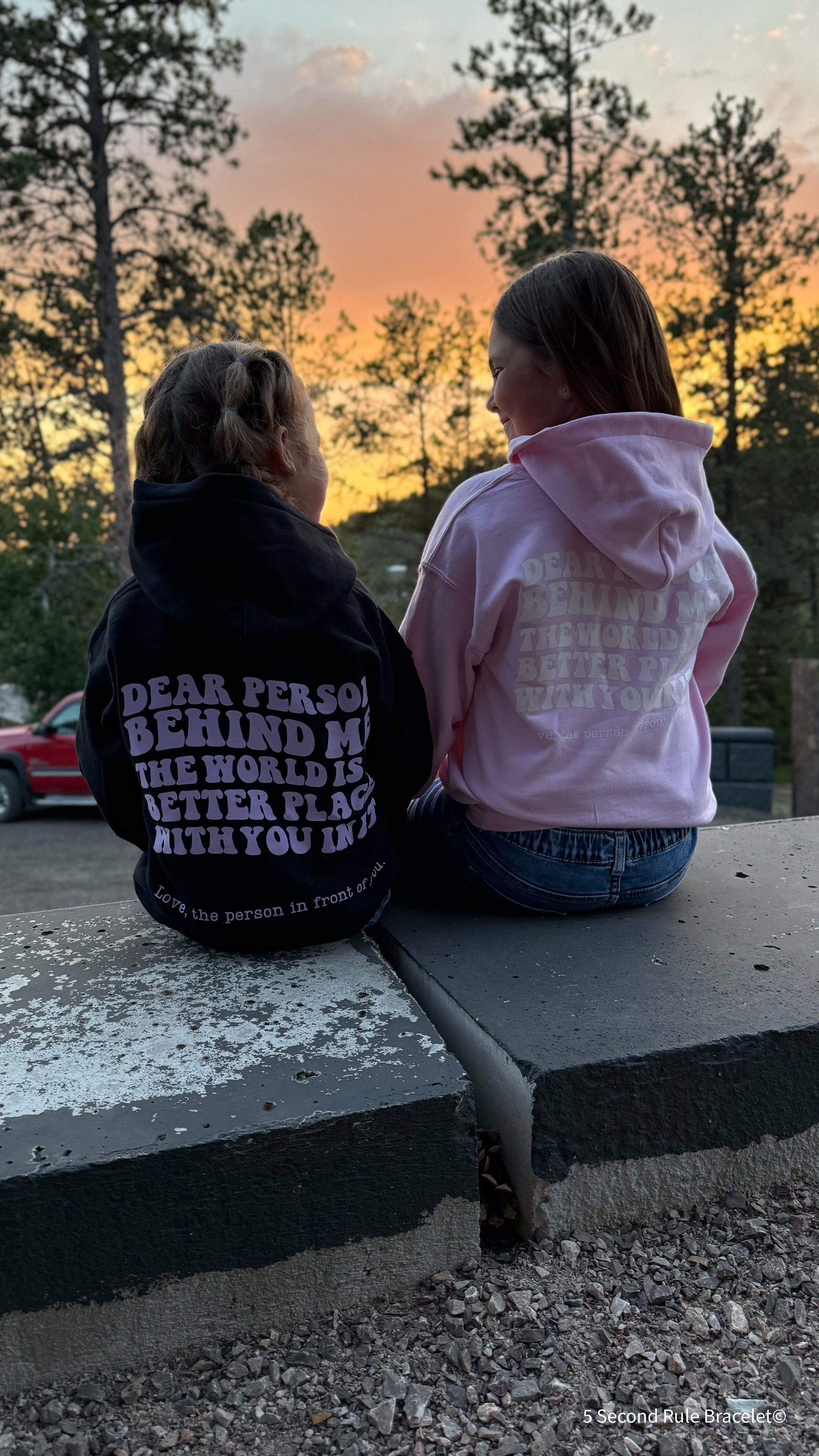 Youth Dear Person Behind Me Hoodies &amp; Crewnecks