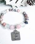 2024 Ltd. Edition Holiday Classic Charm Bracelet "Trust in God" Rose Quartz