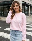 Just Pray Blush Crewneck | Christian Sweatshirt