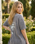 Crown of Jesus Vintage Wash Christian T-Shirt – Oversized Heavyweight Faith Tee