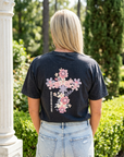Jesus Is the Light Vintage Wash Christian T-Shirt – Black