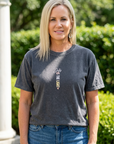 Jesus Is the Light Vintage Wash Christian T-Shirt – Black
