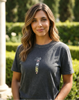 Jesus Is the Light Vintage Wash Christian T-Shirt – Black