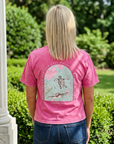 Through Deep Waters Vintage Wash Christian T-Shirt – Hot Pink