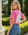 Through Deep Waters Vintage Wash Christian T-Shirt – Hot Pink