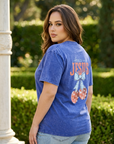 America Needs Jesus Vintage Wash Christian T-Shirt – Summer Blue
