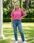 Love Like Jesus Christian T-Shirt in Hot Pink