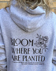 Bloom Christian Hoodie - Gray