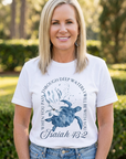 Through Deep Waters Christian T-Shirt in White